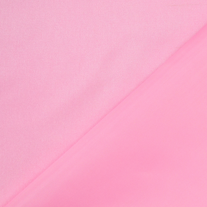 Tissu satin polyester léger uni, rose