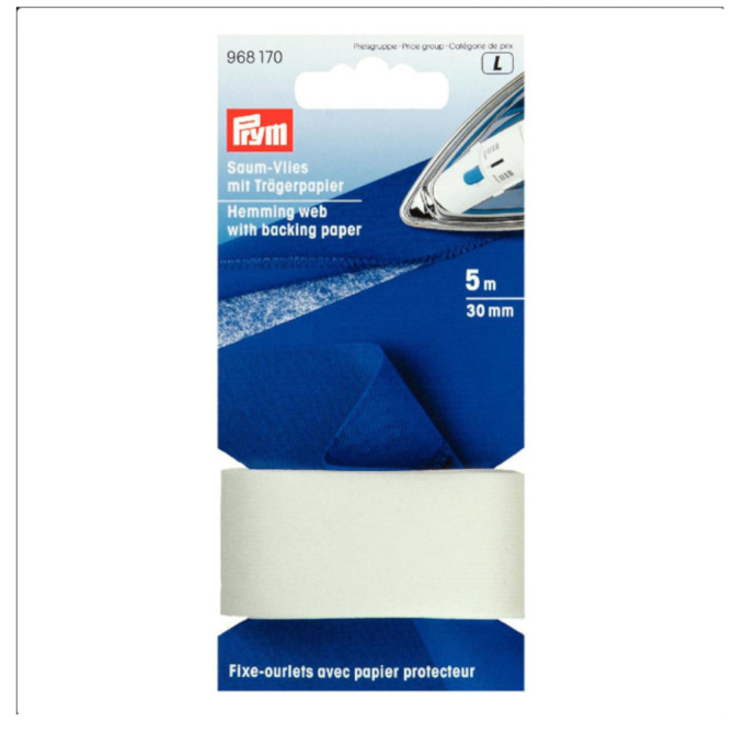 Zoomvlies met schutpapier 30 mm wit
