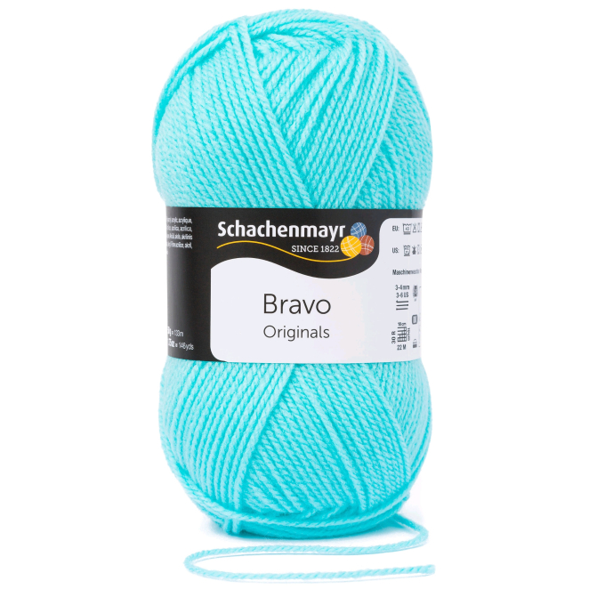 Schachenmayr Wol Bravo uni 50 g mintblauw