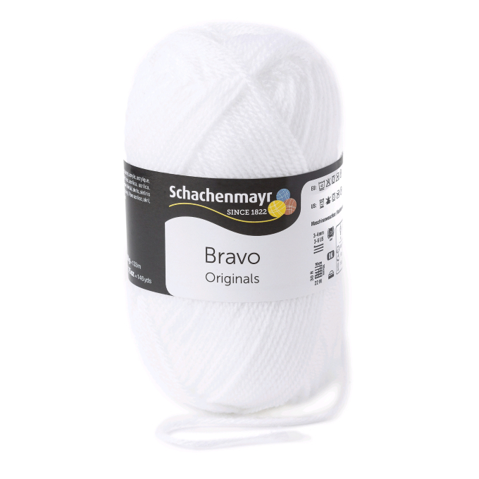 Schachenmayr Wol Bravo uni 50 g wit