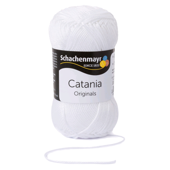 Schachenmayr Wol Catania uni 50 g wit