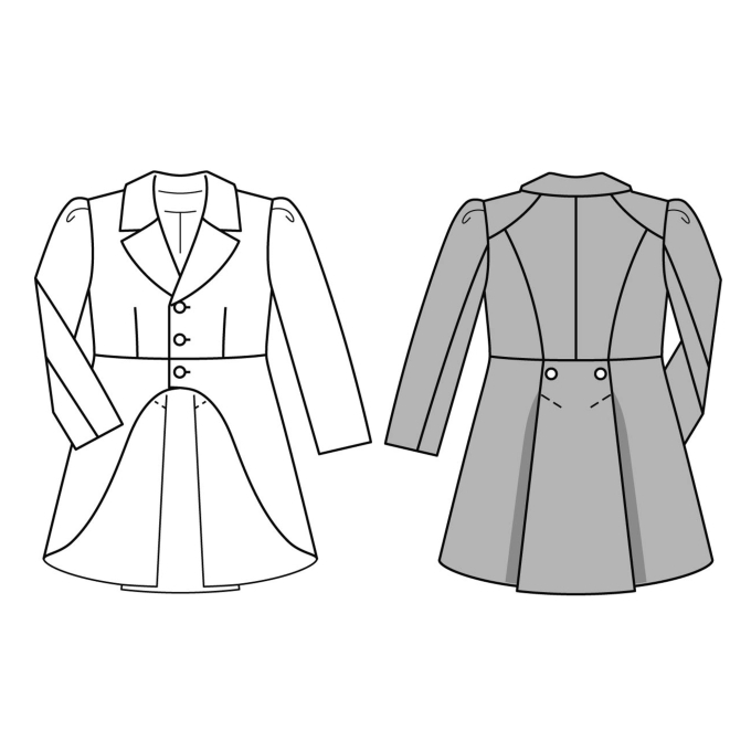 Sewing pattern BIEDERMEIER PANTSUIT, Burda 9528, En/Ger/Fr