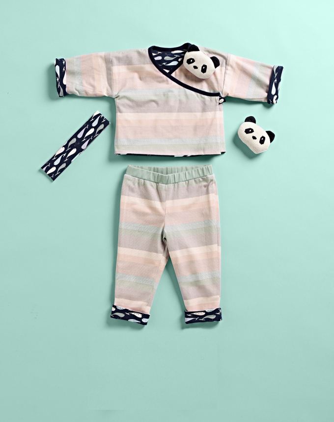 Patron Burda 9257 combinaison bébé, en français