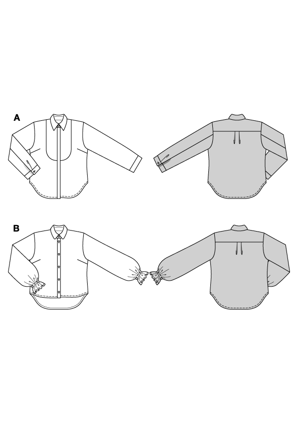 Naaipatroon Blouse, Burda 5700, Nl/Dui/En/Fr