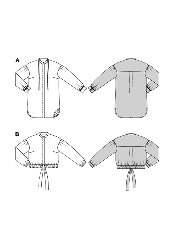 Naaipatroon Burda 5723 Blouse, Nl/Dui/En/Fr