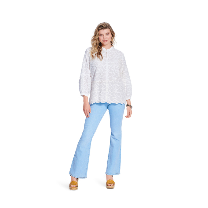 Naaipatroon blouse, Burda 5839, Nl/Dui/En/Fr