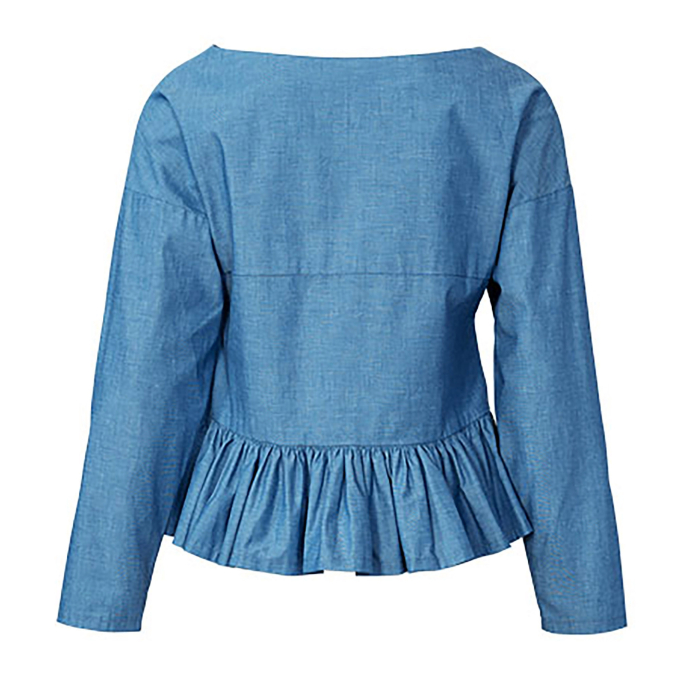 Naaipatroon blouse , Burda 5856, Dui/En/Fr