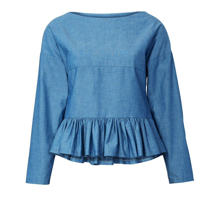 Naaipatroon blouse , Burda 5856, Dui/En/Fr