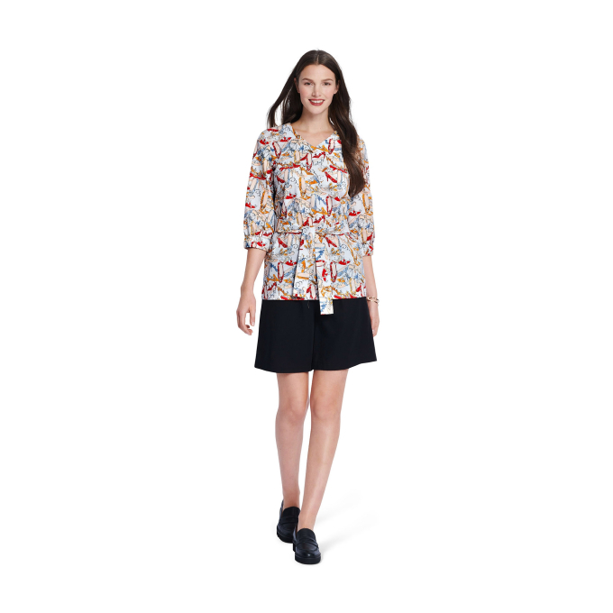 Naaipatroon blouse, Burda 5924, Nl/Dui/En/Fr