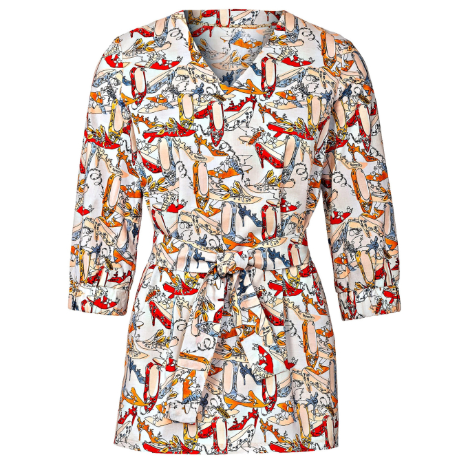 Naaipatroon blouse, Burda 5924, Nl/Dui/En/Fr
