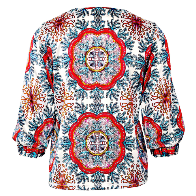 Naaipatroon blouse, Burda 5924, Nl/Dui/En/Fr