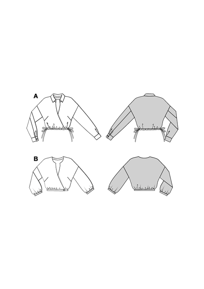 Naaipatroon Blouse Dames, Burda 5745, Nl/Dui/En/Fr