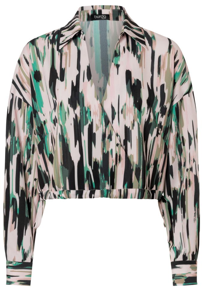 Naaipatroon Blouse Dames, Burda 5745, Nl/Dui/En/Fr