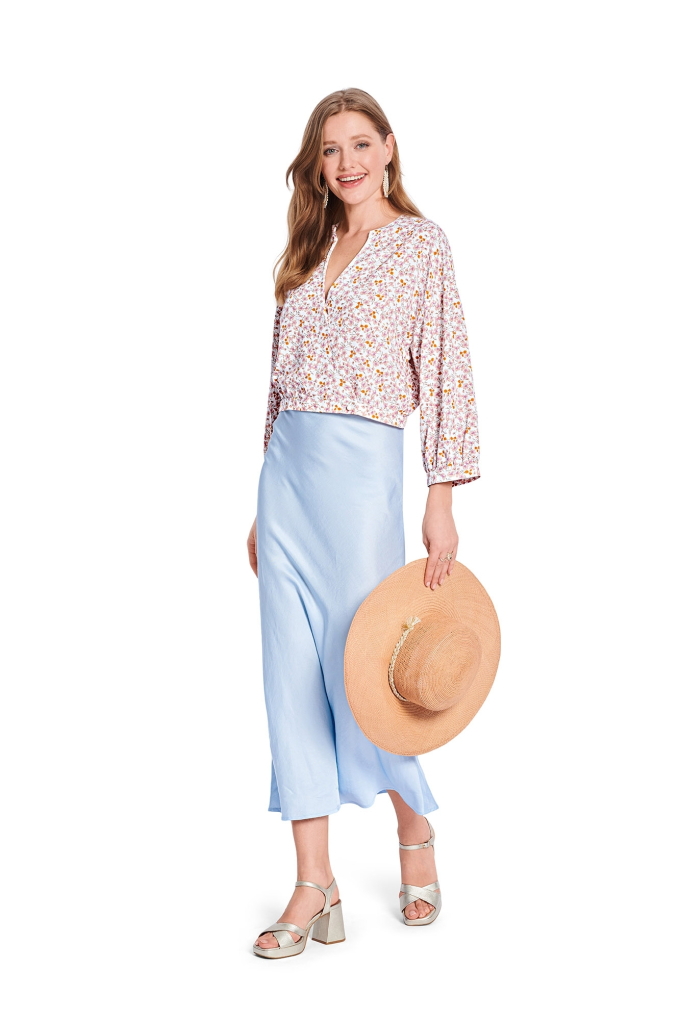 Naaipatroon Blouse Dames, Burda 5745, Nl/Dui/En/Fr