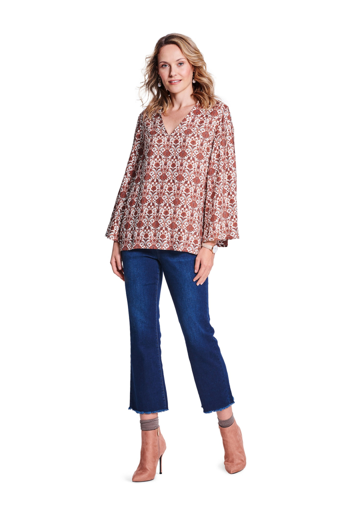Naaipatroon Blouse Dames Burda 5785, NL/DE/GB/FR