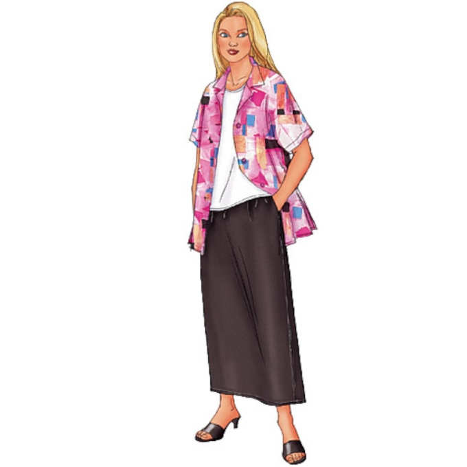 Naaipatroon Butterick 3039 combinatie, maat 48- 52, Dui/En