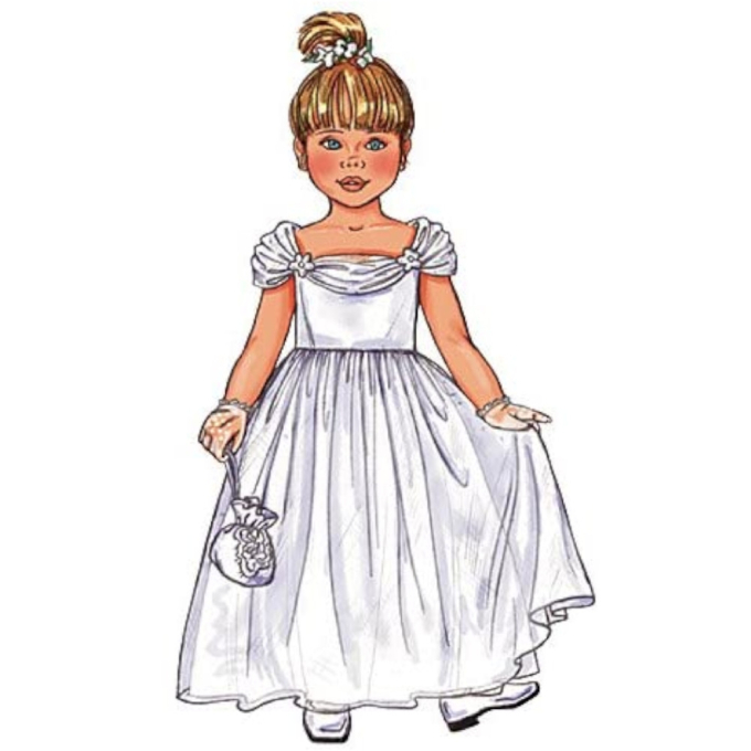 Patron Butterick 3351 robe enfant, taille 92-104, en français