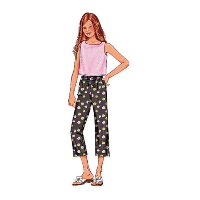 Patron Butterick 3860 combinaison fille, taille 140- 158, en français