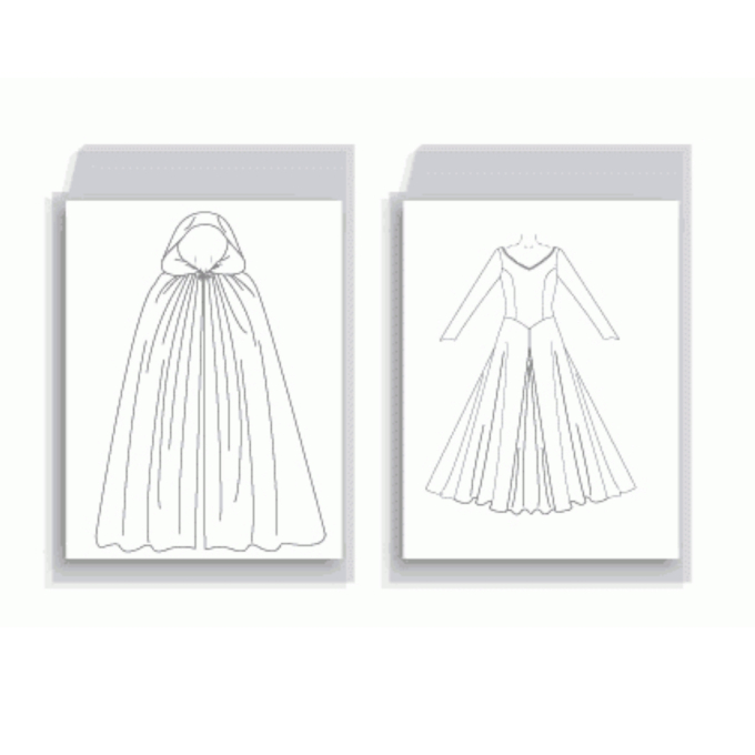 Patron Butterick 4377 costume sylphide, taille 40-46, en français