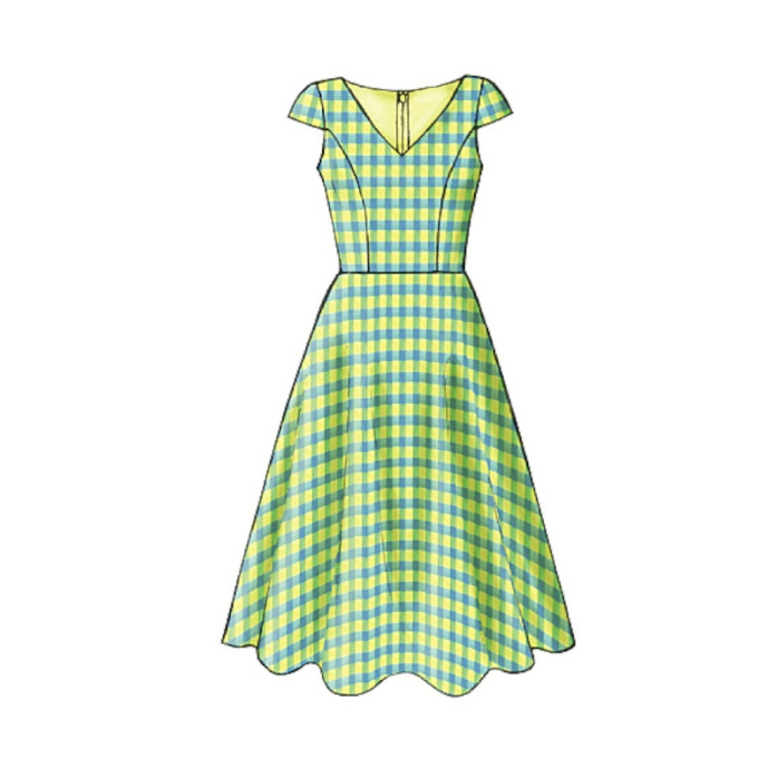Patron Butterick 4443 robe, taille 42-46, en français