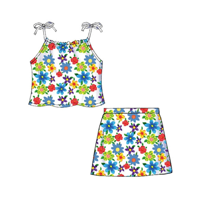 Patron Butterick 4503 combinaison fille, taille 122-134, en français