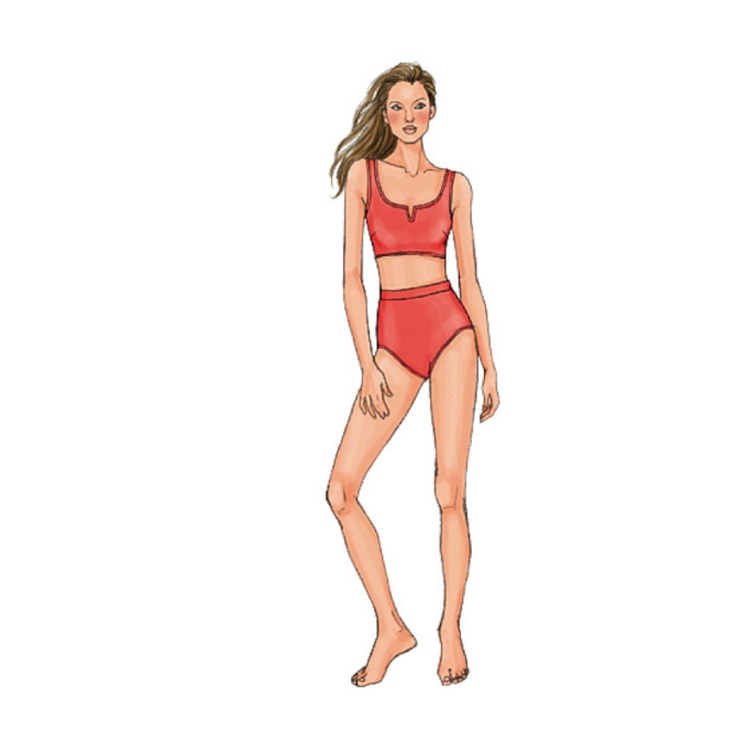 Patron Butterick 4526 collection de maillots de bain , taille 40-46, en français
