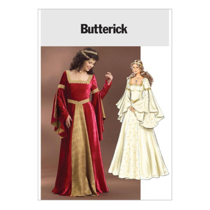 Patron Butterick 4571 robe historique, taille 40-46, en français