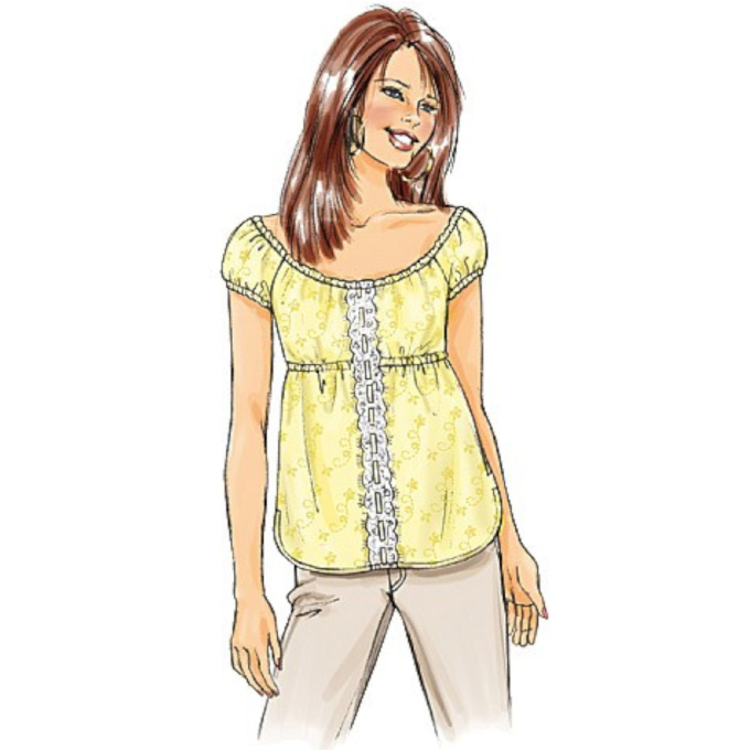 Patron Butterick 4685 t-shirt, taille 42-46, en français