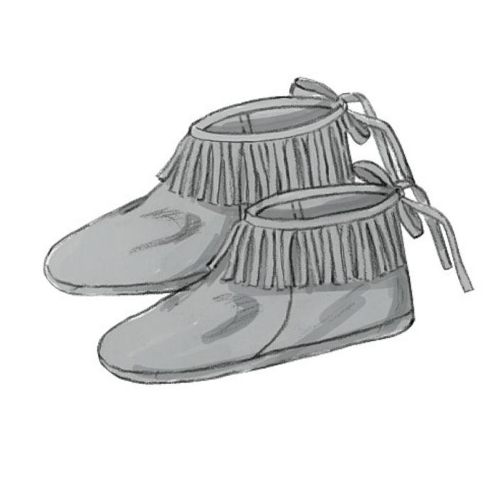Patron Butterick 5233 chaussures historiques, Onesize, en français