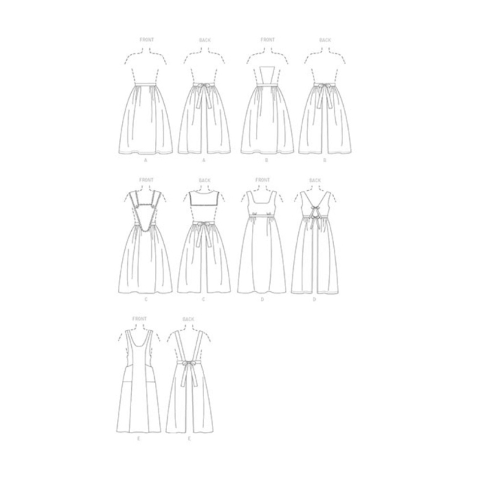 Patron Butterick 5509 combinaison historique, taille 34-44, en français