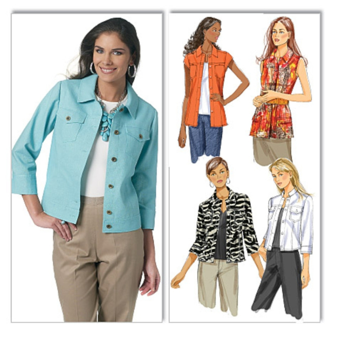 Patron Butterick 5616 veste, taille 40- 48, en français