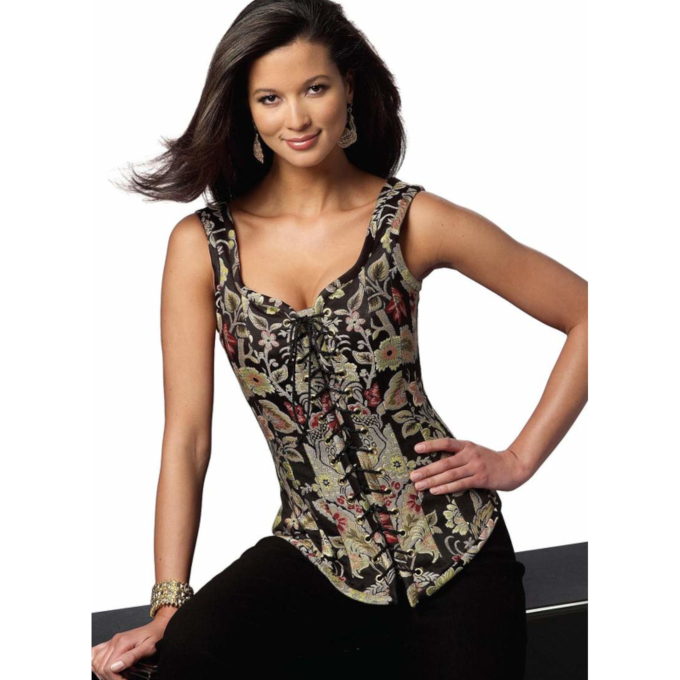 Naaipatroon Butterick 5662 historisch korset, maat 32-40, Dui/En/Fr
