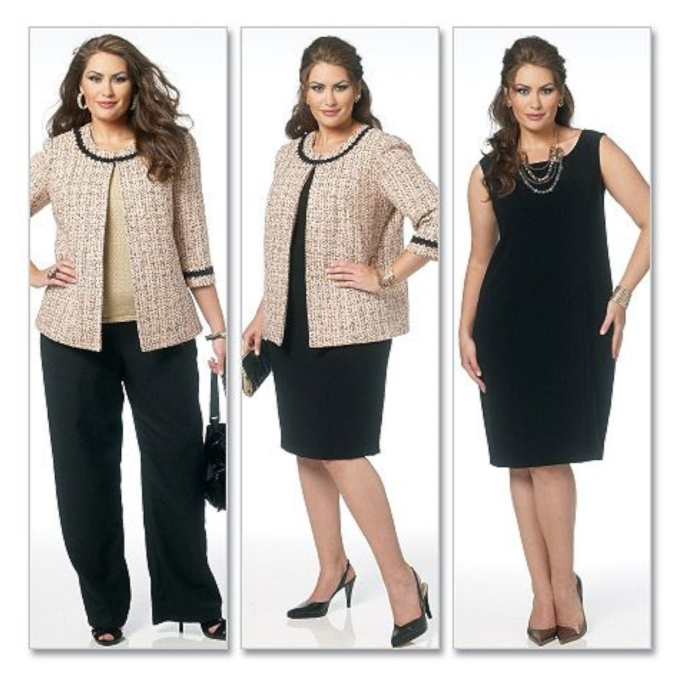 Naaipatroon Butterick 5719 combinatie, maat 44-50, Dui/En/Fr