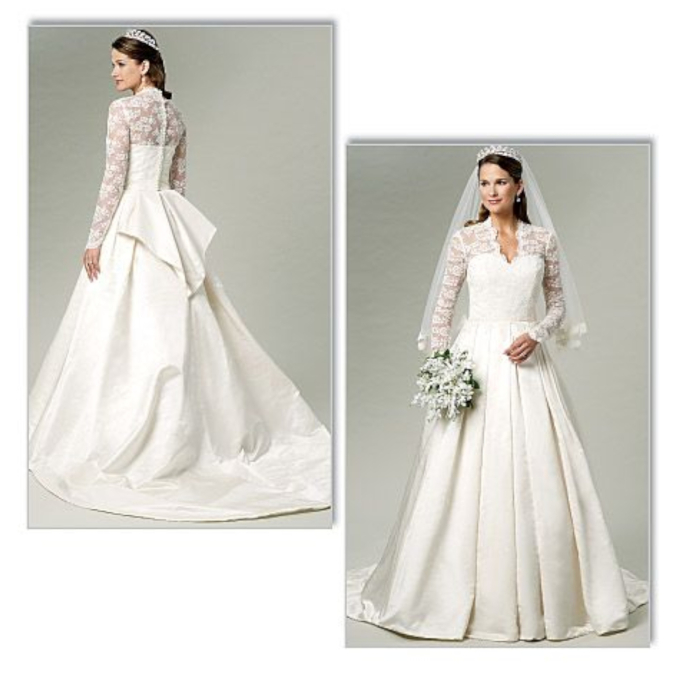 Patron Butterick 5731 robe de mariée, taille 40-46, en français