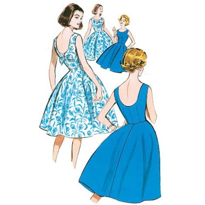 Patron Butterick 5748 robe, taille 32-40, en français