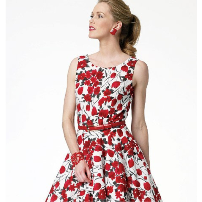 Patron Butterick 5748 robe, taille 32-40, en français