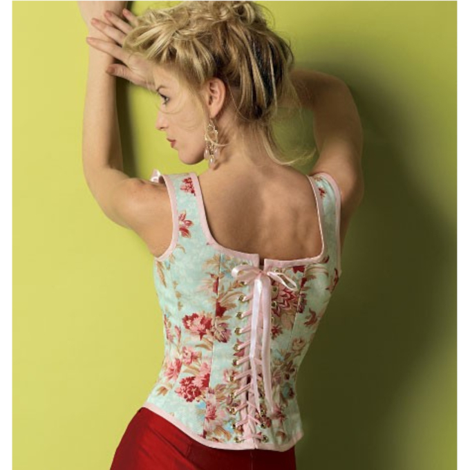 Naaipatroon Butterick 5935 historisch korset, maat 30-38, Dui/En/Fr