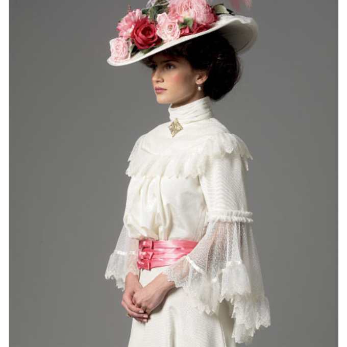Patron Butterick 5970 robe historique, taille 34-42, en français