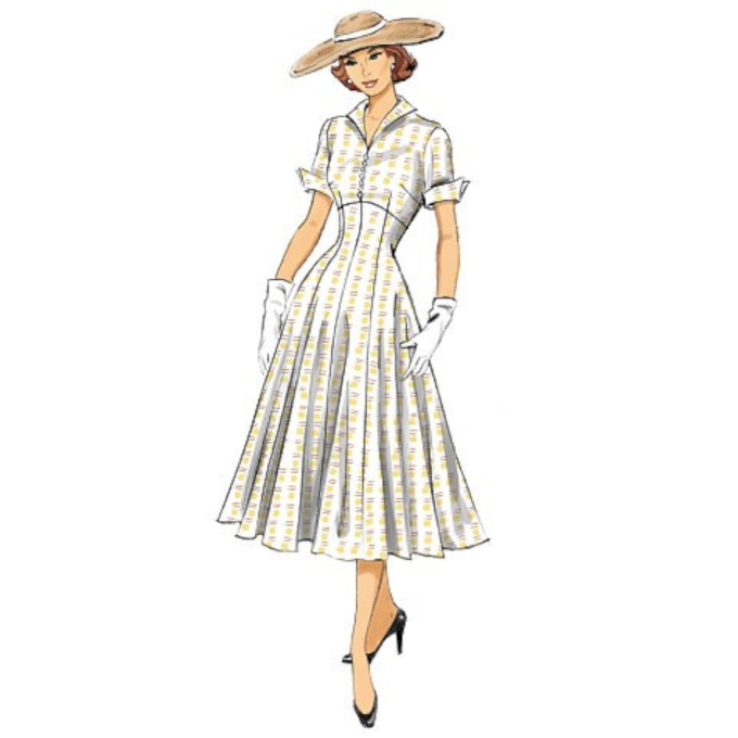 Patron Butterick 6018 robe, taille 32-40, en français