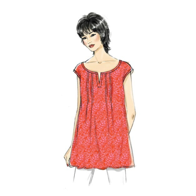 Naaipatroon Butterick 6024 blouse, Gr. 42-50, Dui/En/Fr