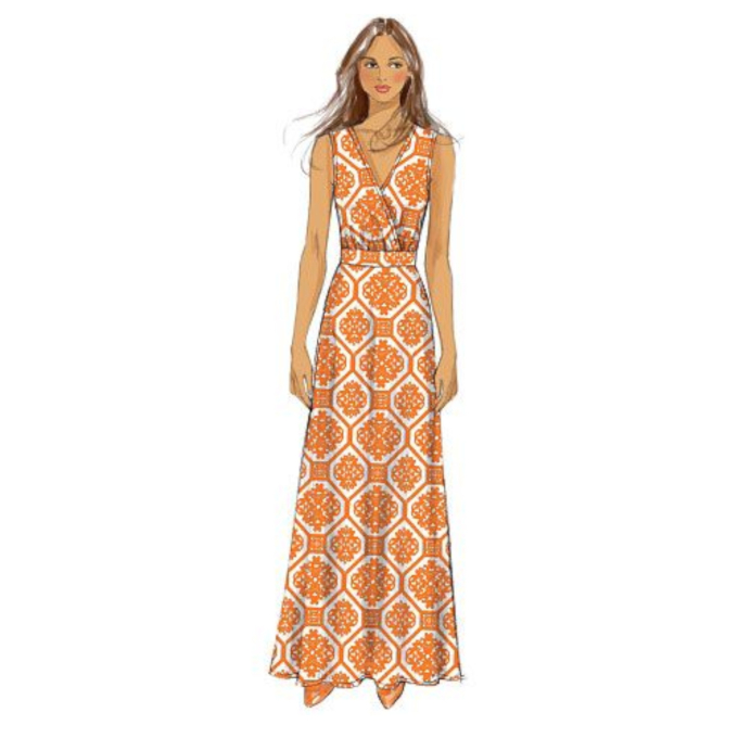 Patron Butterick 6051 robe, taille 34 - 42, en français