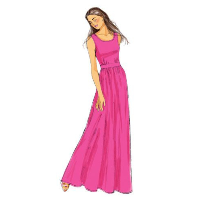 Patron Butterick 6051 robe, taille 34 - 42, en français