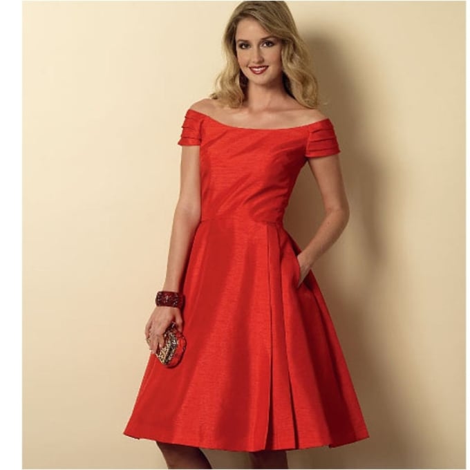 Pattern Butterick 6129 Misses' Jurk, Dui/En/Fr