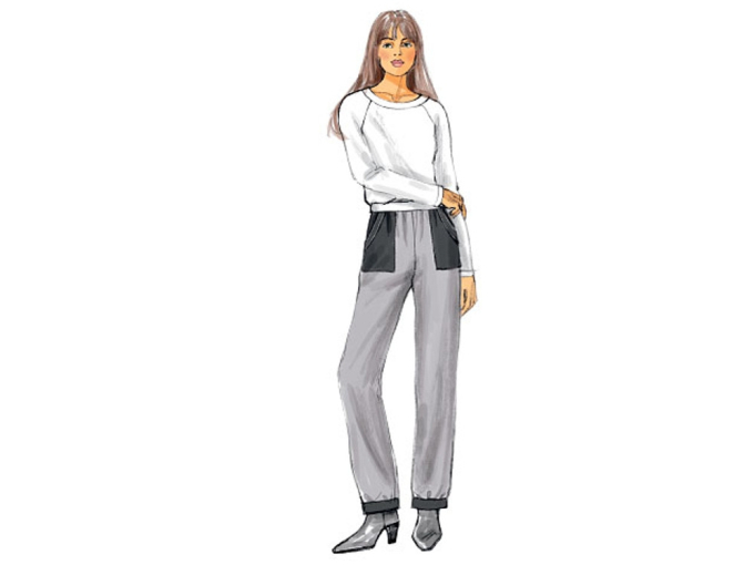Pattern Butterick 6137 Misses' Broek, Dui/En/Fr