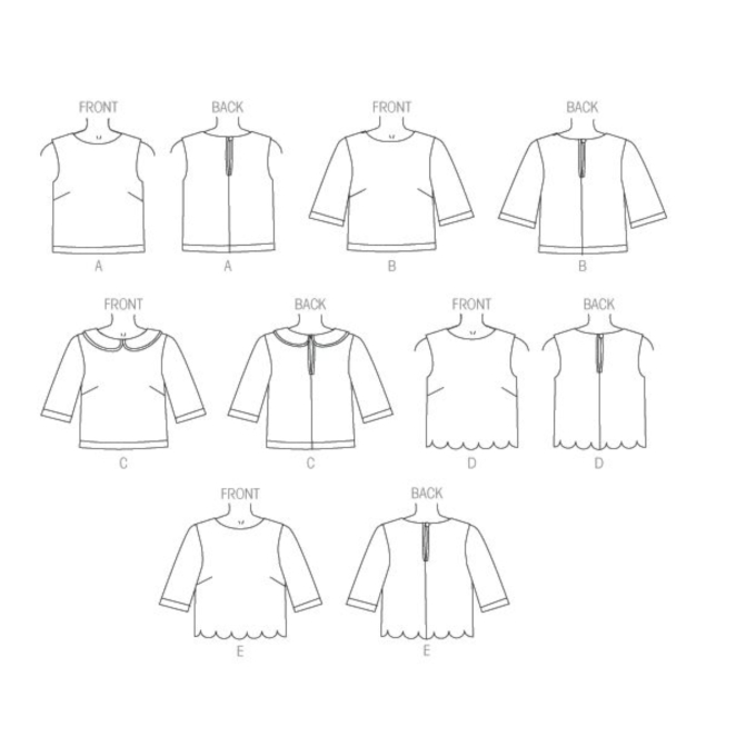Naaipatroon Butterick 6175 shirt, maat 40-48, Dui/En/Fr