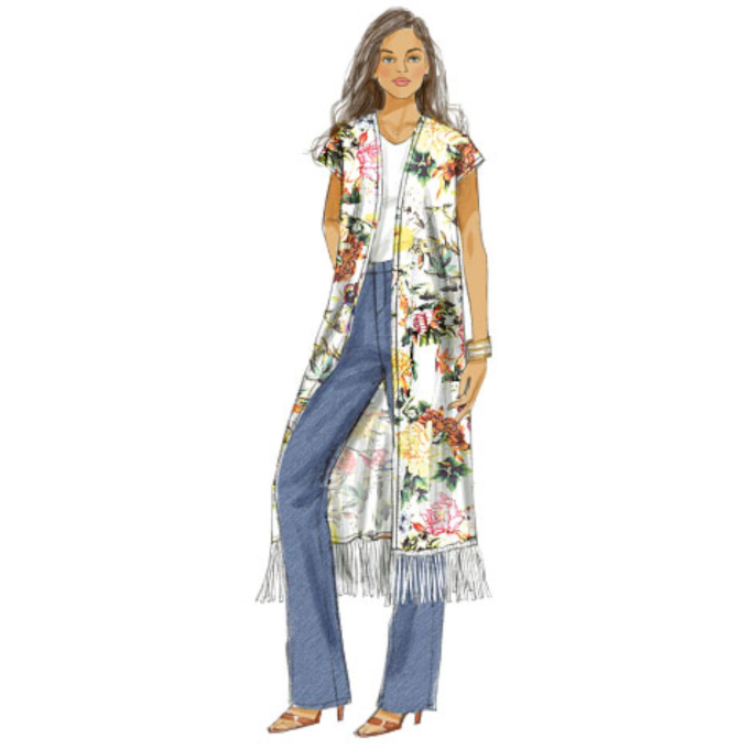 Naaipatroon Butterick 6176 kimono, maat 32-40, Dui/En