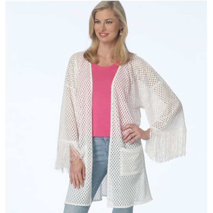 Naaipatroon Butterick 6176 kimono, maat 42-50, Dui/En