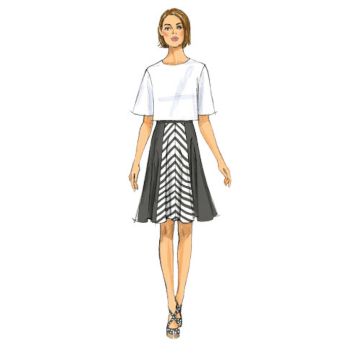 Naaipatroon Butterick 6179 broek en rok, maat 40-48, Dui/En/Fr