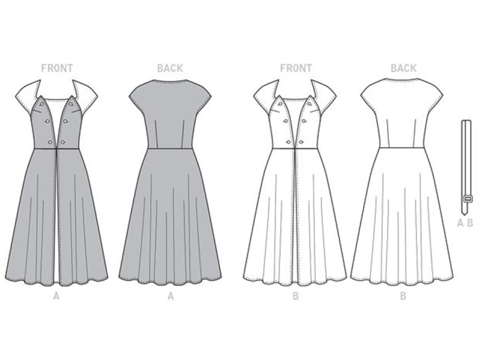 Patron Butterick 6211 robe, en français