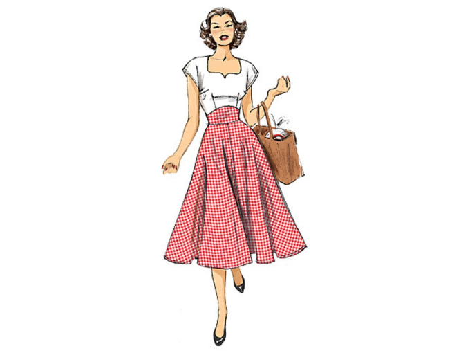 Patron Butterick 6212 robe, en français